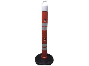 1200 mm. Trafik Uyarı Dikmesi Ø110 (KAUÇUK TABAN) - 12.404K