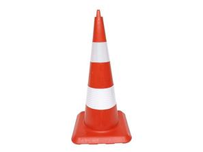 Ø75 Kırılmaz Trafik Konisi (Çift Reflektifli) - 12.75
